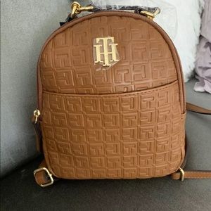 NWT Tommy Hilfiger Brown Backpack